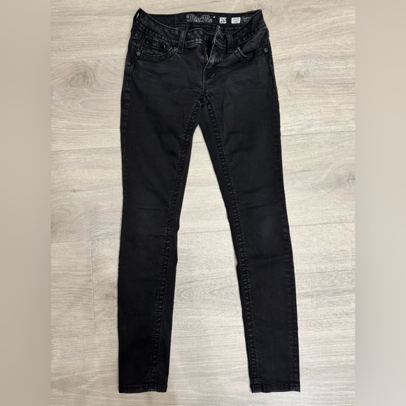 Miss Me Black Skinny Jeans for Women - Picture 2 of 3